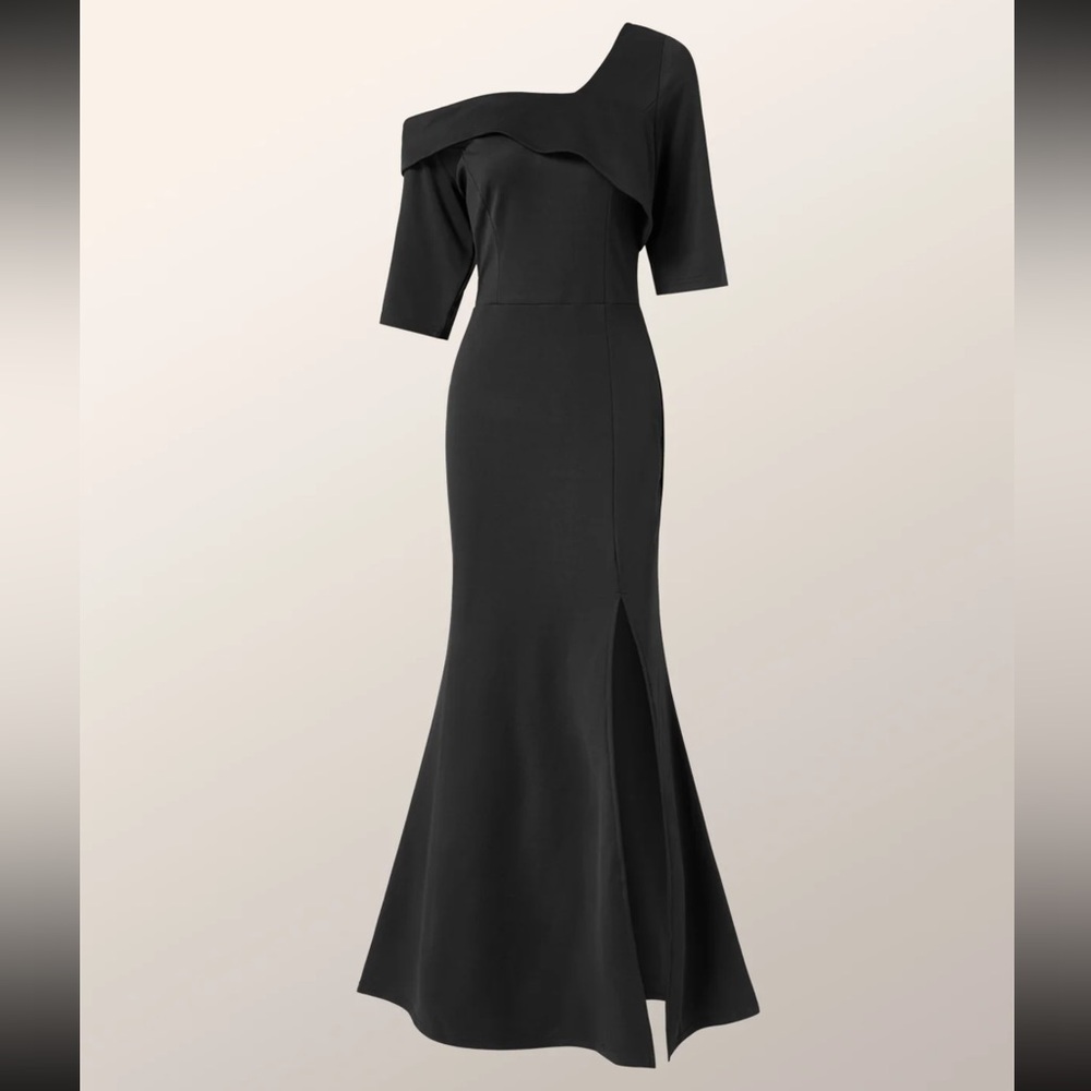 SOLD✨LAST PRICE🍒🤍 STYLEWE regular fit evening black maxi dress 💐 - Picture 3 of 16
